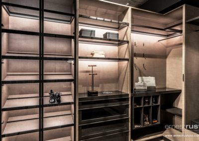 modern custom walk-in closet